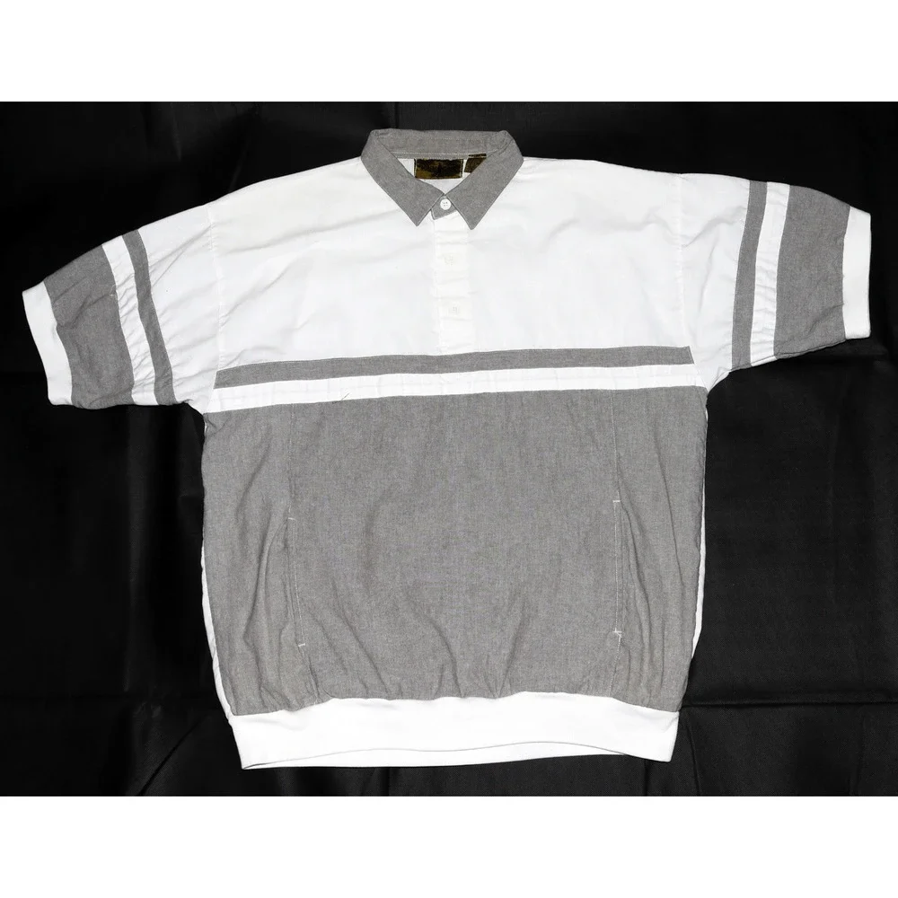 Robert Stock Men's Short Sleeve Banded Bottom Pullover Shirt Size Large